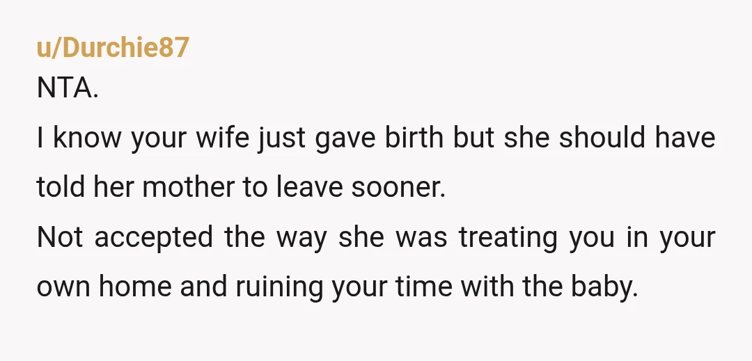 u/agnesperditanitt
NTA
Why couldn't she at least stayed with her relatives who are living close? Don't answer that, I guess she's too exhausting as a guest for them too.
