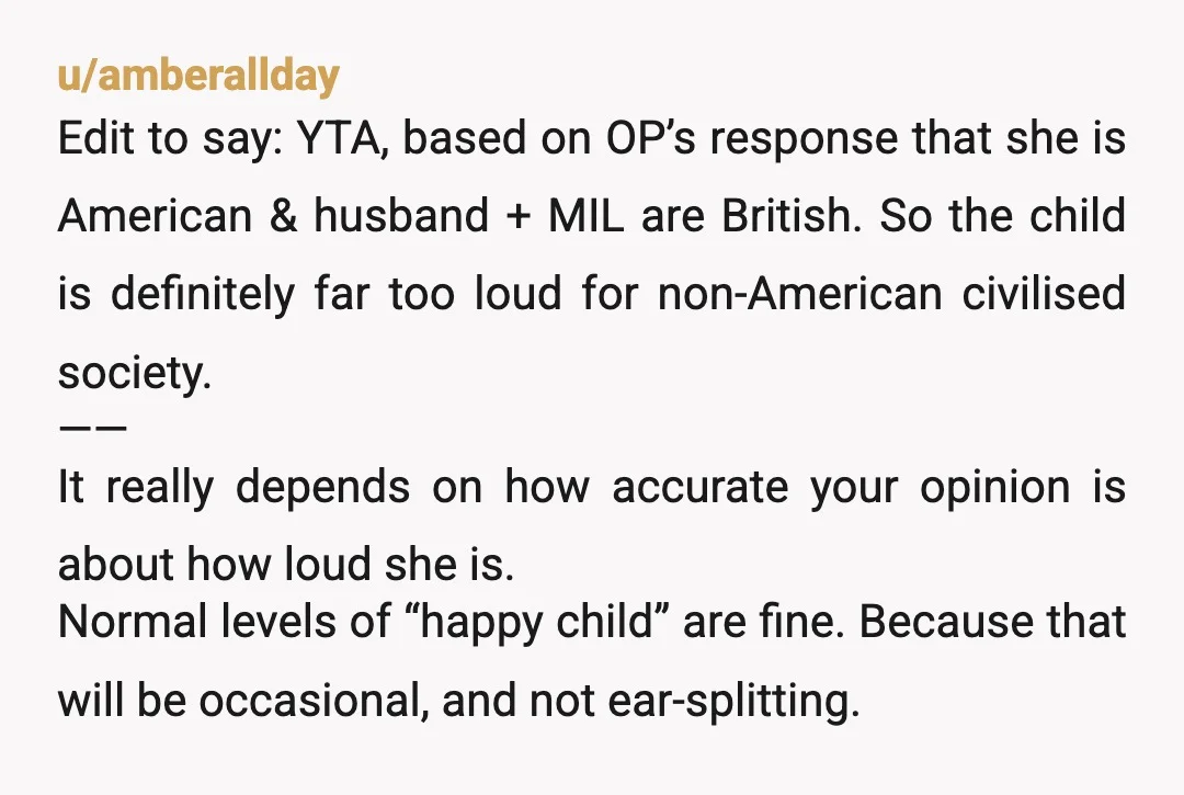u/SouthernFlower8115 Well, you have two other adults there saying she is loud, so she’s loud. No one wants to hear that. We have a pool, have kids over all the...