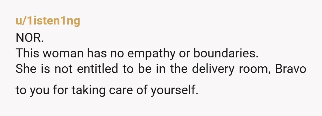 u/Bag_of_ambivalence
NOR.
Aside from this fiasco… would you really have invited someone you have a “complicated” relationship with into the delivery room? Not judging, just curious.