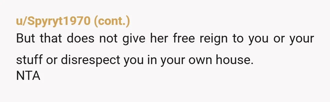 u/bmorebecc
NTA, sounds like she needs a dose of reality. She seems to think the world revolves around her.