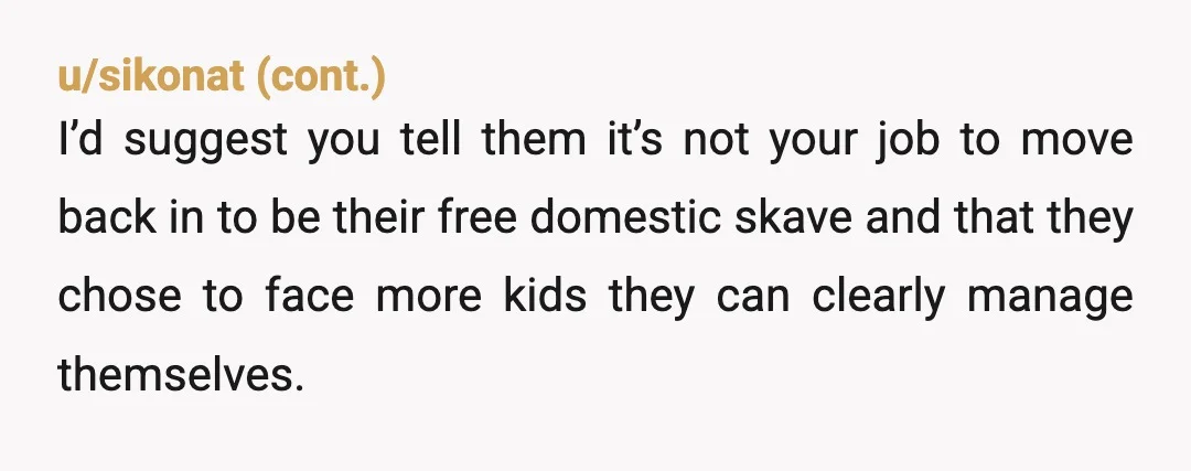 u/Glittering_Swan4911 So your step mother needs a lot of support but when your mother did your dad turned away from her? Your dad and step mother are horrible people and...