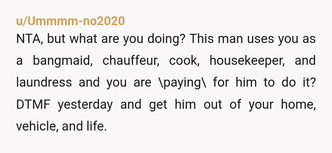 u/Clearance_bin I understand he is struggling with depression, but has he done anything about it? You don't owe him anything. Not your money, and not your life. If he is...