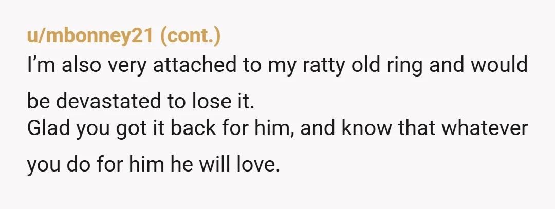 u/11whatsnewpussycats
Like someone else said, propose with it, “Will you stay married to me?”