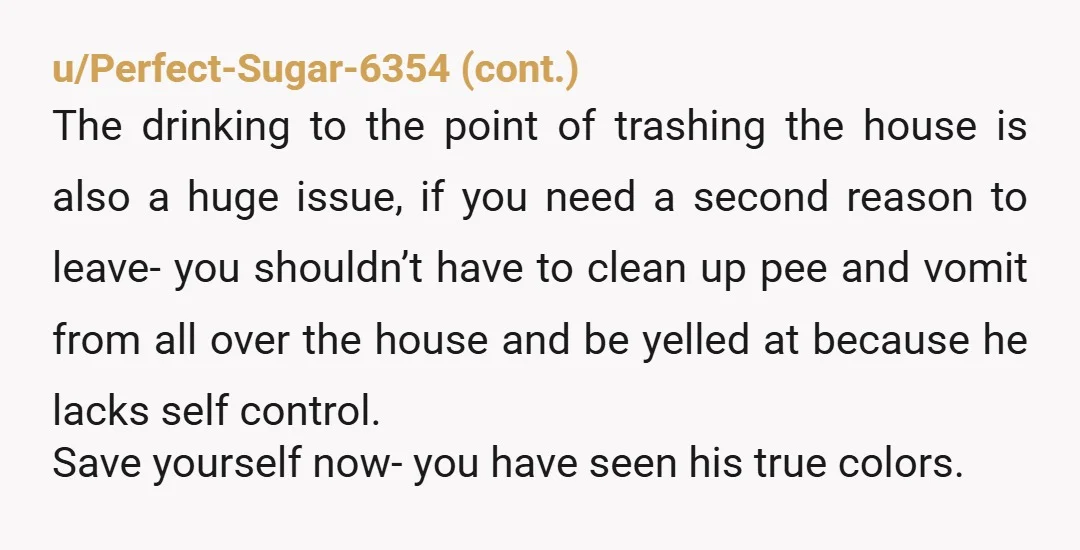 u/EmphasisFew
Grt out now while you have clarity.
You will never get this time back.
Block him on everything and give yourself 30 days to think.