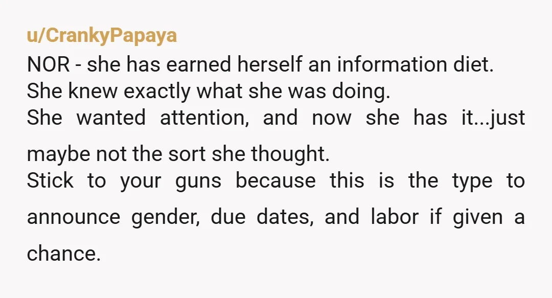 u/sarpon6
NOR Giving birth is not a spectator sport.
No one should be anywhere near you unless you trust them completely.