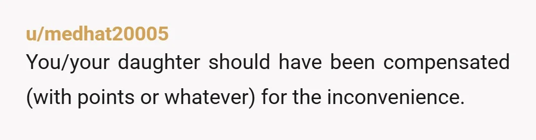 u/Accomplished_Will226
She was a hundred percent fine.
She had bought that seat.
I don’t think anyone else should expect you to move.