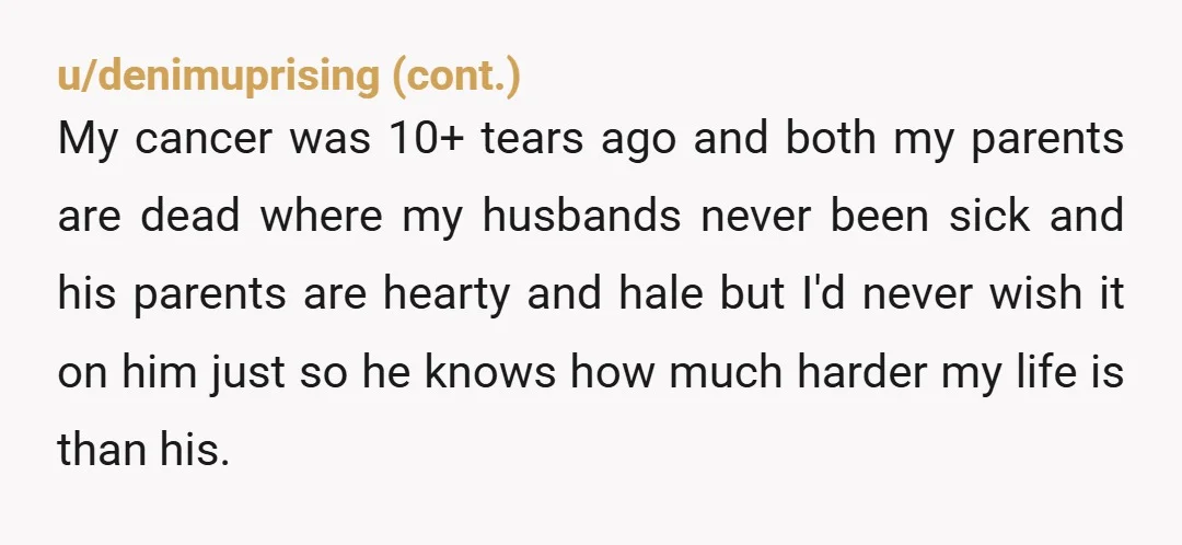 u/Axilllla NTA. You guys may need counseling though, this sounds like an issue that’s not just going to go away. It is completely ridiculous of her to claim she’s a...