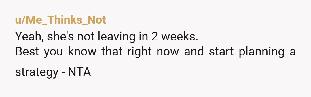 u/WarImpossible5362 NTA she sounds very entitled. She’s not your gf nor guest nor friend you both just have someone in common in your lives. Keep us updated because this sounds...