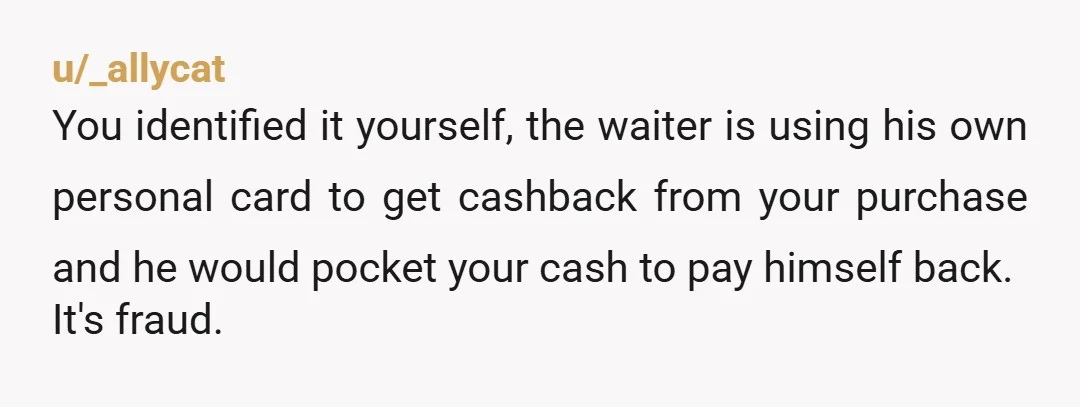u/dynasty_mentality
receipt switch after cash payment feels off, company policy dodged that mess nicely