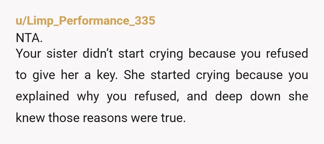 u/maybemaybenot2023 NTA. Also, I get it. but you need to stop rescuing her. I know that it's a lot easier said than done, but it's true. Next time, point out...