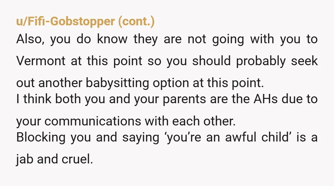 u/ShelyChelle Harsh reality: Your daughter, is just that, YOUR DAUGHTER...she had to have surgery on her heart, and your family wasn't there for support, THAT was your own expectation, and...