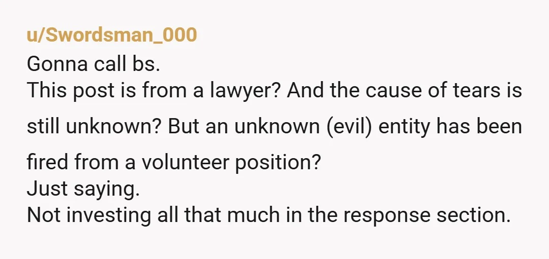 u/chapeksucks
Good for you, both for leaving retribution until after the wedding day, and for following up.
What a sanctimonious little prick.