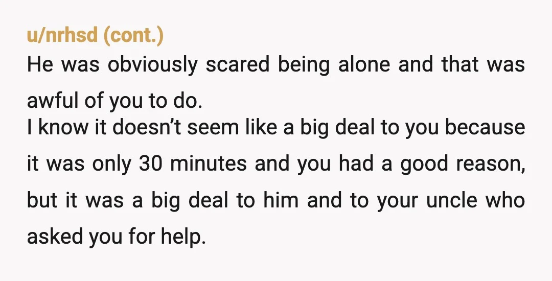 u/Flat-Replacement4828
Obviously YTA.
I don't know why you even agreed to this if you're going to be THIS neglectful.
BEING THERE is the most basic part of caregiving