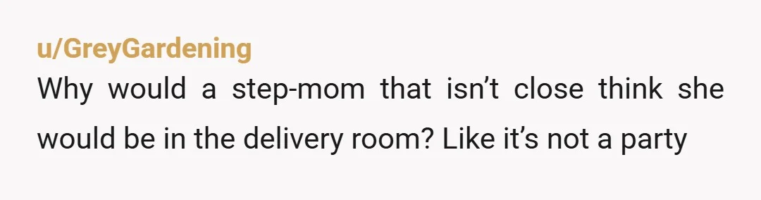 u/QueenBee2ooo
The only person who belongs in the delivery room with you is your husband.