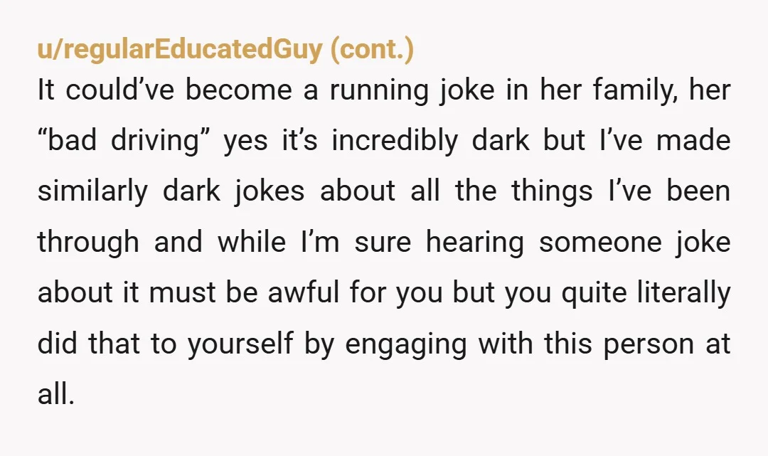 u/nailsofa_magpie
Leave out the note. It will just out you and you know it won't make her care anyway. 