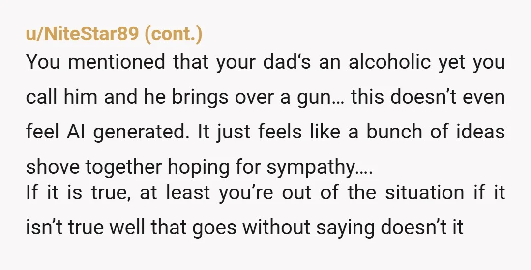 u/Key-Activity-4214
This sounds like everyone is on meth, OP included
Get some help and get off the damn drugs.
Ninety percent of your problems will be solved by that alone.