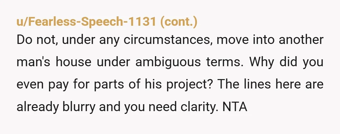 u/Ontas NTA for not wanting to pay in full for building a new room in a house that isn't yours, but YTA for insisting in building it instead of either...