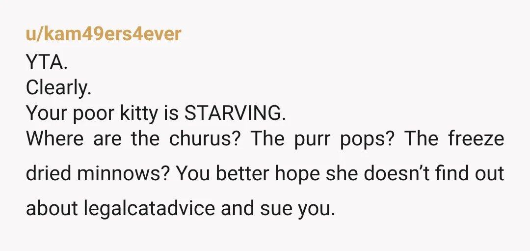 u/TheWhiteCrowParade This is why it's important to fully read posts. NTA. Thanks for posting