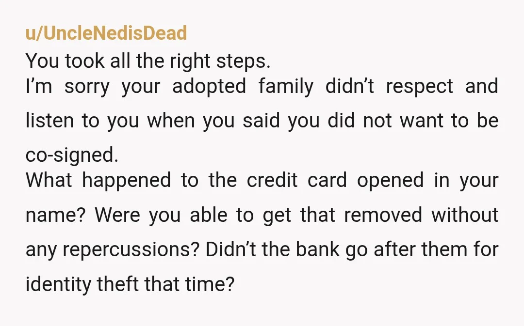 u/craffert0
NTA.
First time was bending the law. Second time is jail time.