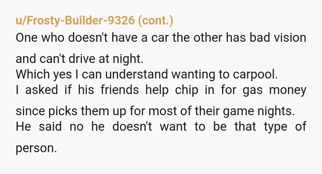 u/Wild_Pomegranate5406 I think it's not wild to have one day where he spends more time than usual with friends for a special event, but also not wild for you to...