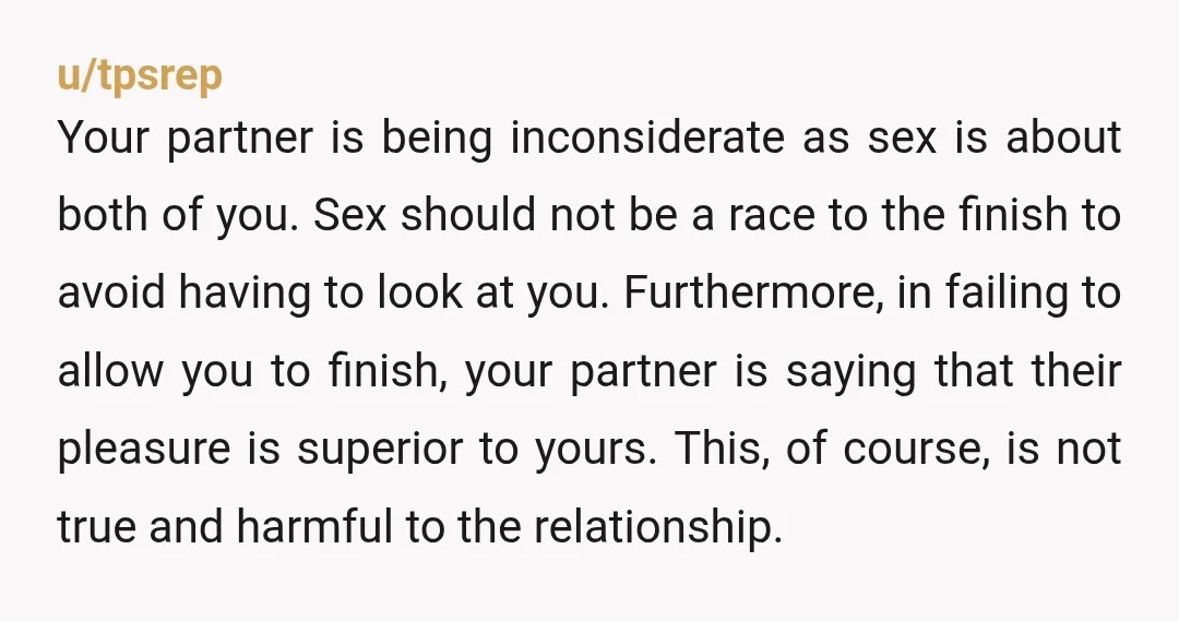 u/SameSelection6 You need to stop normalizing what your partner is doing. It’s hurtful and not ok. And your relationship can’t otherwise be 100% happy and normal as you keep saying...
