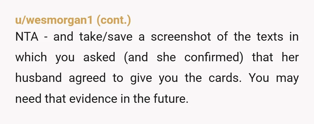 u/Sirix_8472 Nta She's an absolute AH. Unfortunately I know this story all too well as an MTG player. Women who dump or give away their partners cards/decks as they perceived...