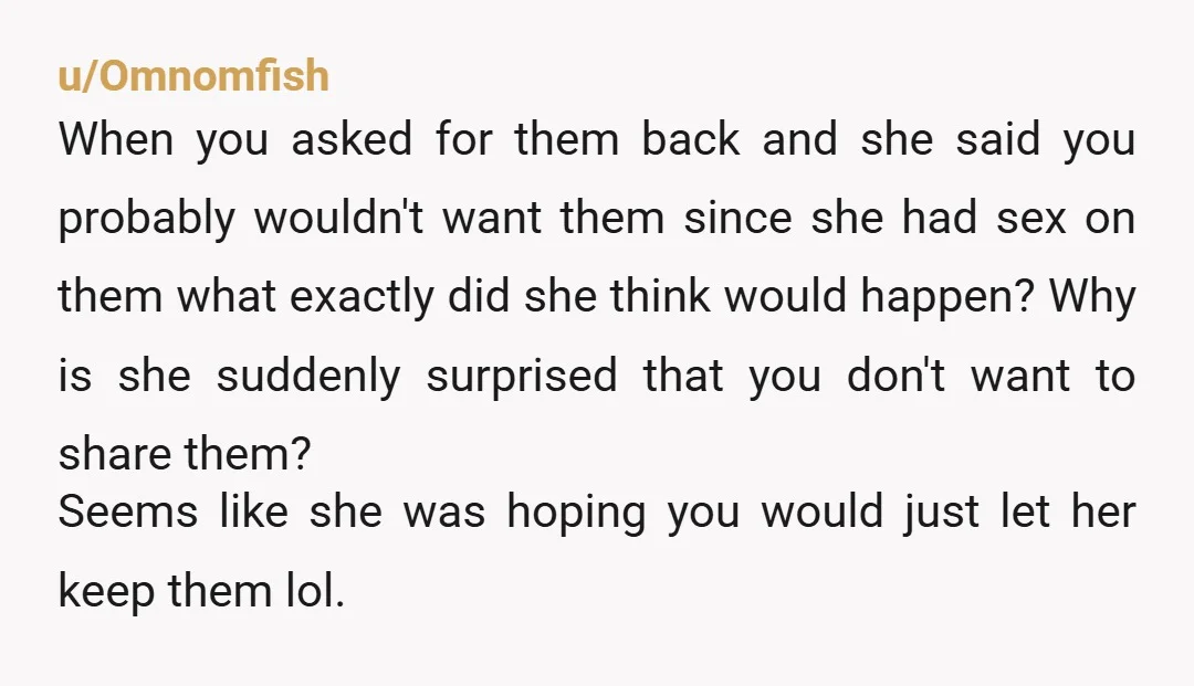 u/LunarWhaler
NTA at all, no. That's a wild overreach, especially given she knows about your condition.