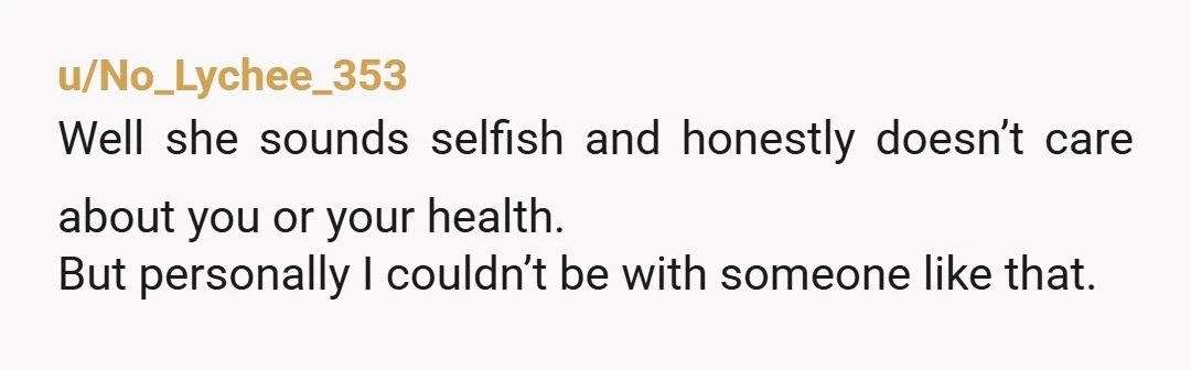 u/sitnquiet Like, I get it - she was excited about her favourite artist, and you were a huge downer on her experience. This is just garden-variety selfishness. She was concerned...