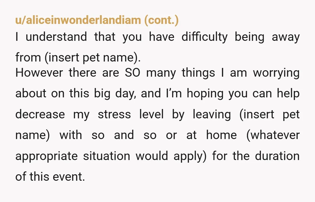 u/Ok_Clerk_6960 You’re going to have to shine up your spine and tell her NO. It’s long past time to be an adult and get over your fear of confrontation. If...