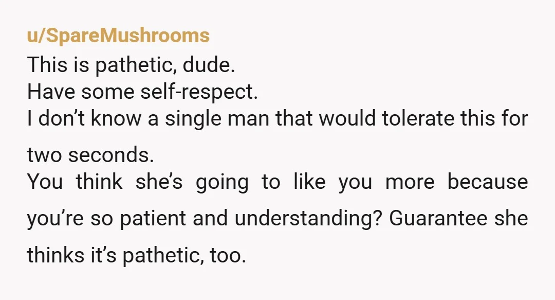 u/greenbean_92 ESH Toxic people all over this platform. Determine your boundary, talk to her, and follow through. I’m glad my partner and I don’t moralize everything to death. We just...