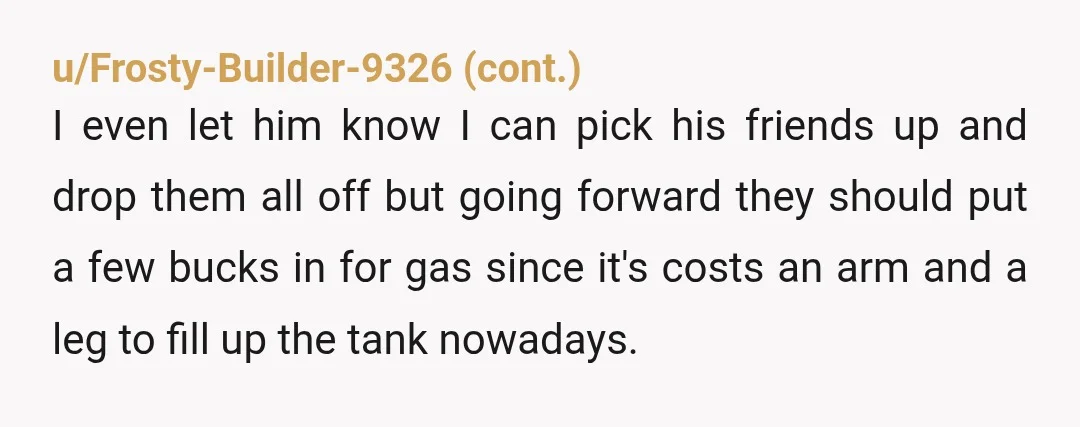 u/SpecificWorldliness NTA you’re not telling him he can’t go, you’re telling him he can’t take the only car for 10 hours straight. A compromise could be you dropping him off...
