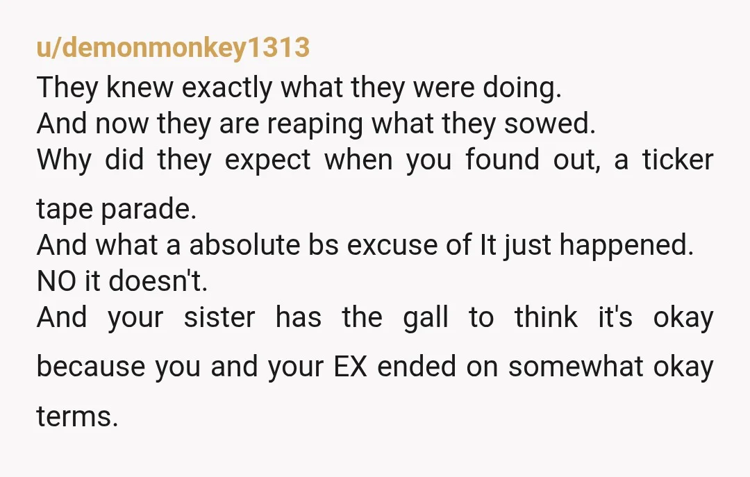 u/demonmonkey1313 They knew exactly what they were doing. And now they are reaping what they sowed. Why did they expect when you found out, a ticker tape parade. And what...