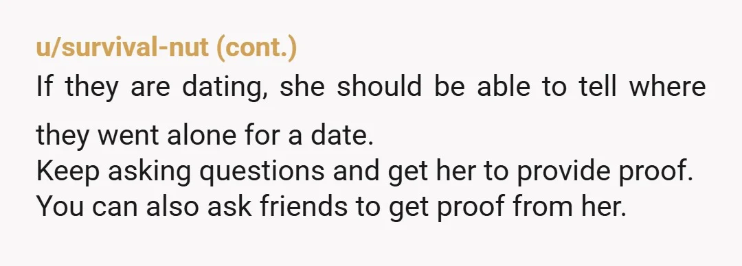 u/Plus_Data_1099 Ask her to show prove of a relationship to you ask for it publicly and when she can't provide it people will realise it was only a crush she...