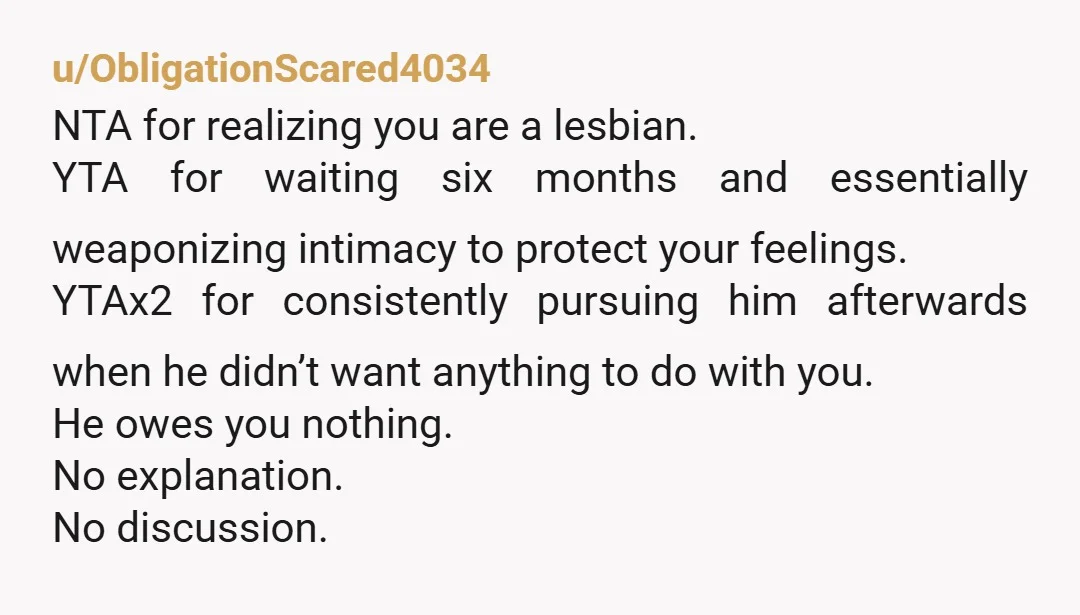 u/Crimsonwolf_83
YTA. Stop trying to absolve yourself of guilt at his expense.