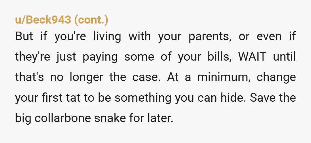 u/lydocia
NTA, but if you're depending on your mother, she's within her rights to throw you out.
If you can afford to risk that, go ahead.