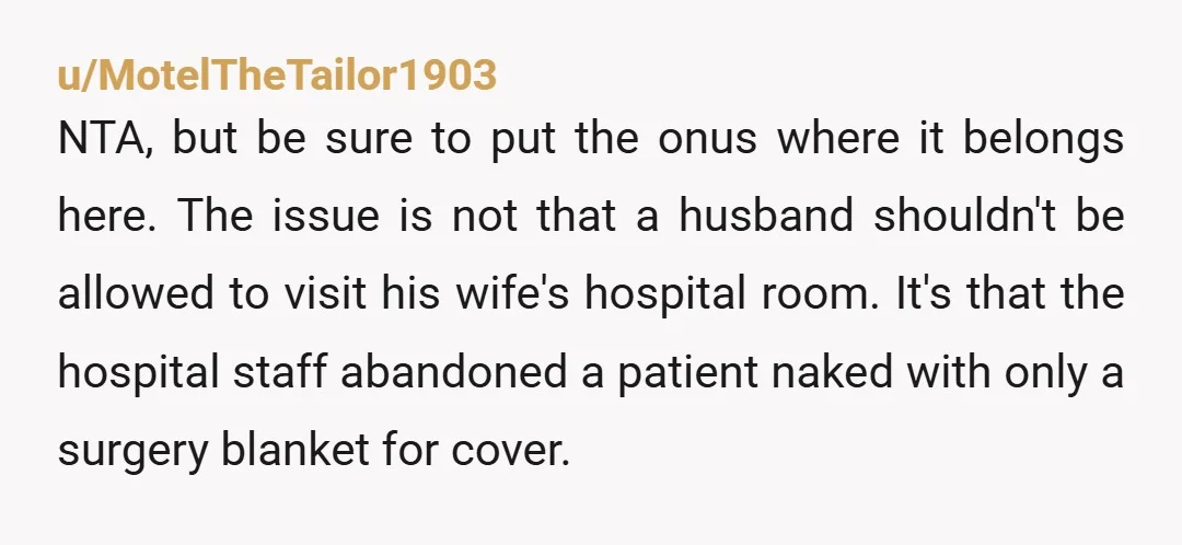 u/Adagio_4_Strings Tell the patient’s advocate you feel unsafe with this man present. That is just beyond inappropriate.  And as for her using her phone on speaker in a healing environment…....