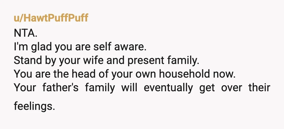 u/ElectricalFocus560
Congratulations for standing your ground with your family.
Bravo.
Seems like you’ve learned some important aspects about your family to keep in mind for the future.