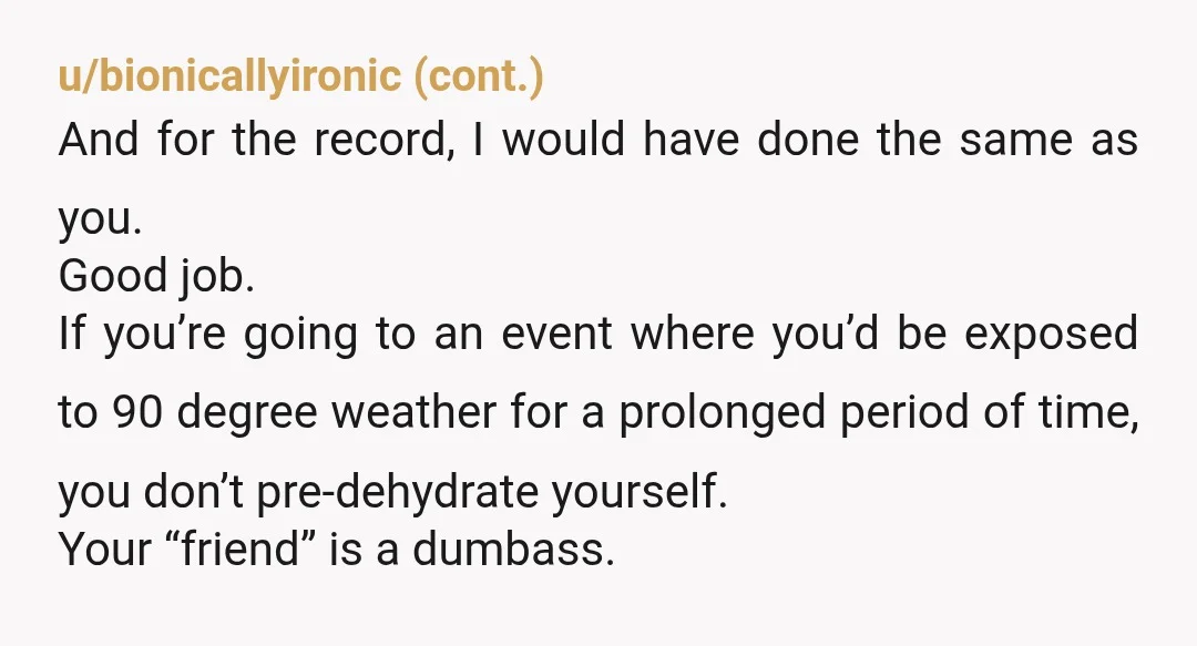 u/Keyguardactive
NTA.
You were correct to do what you did.
But stop saying "stood on business," it makes you sound like YMBTA.