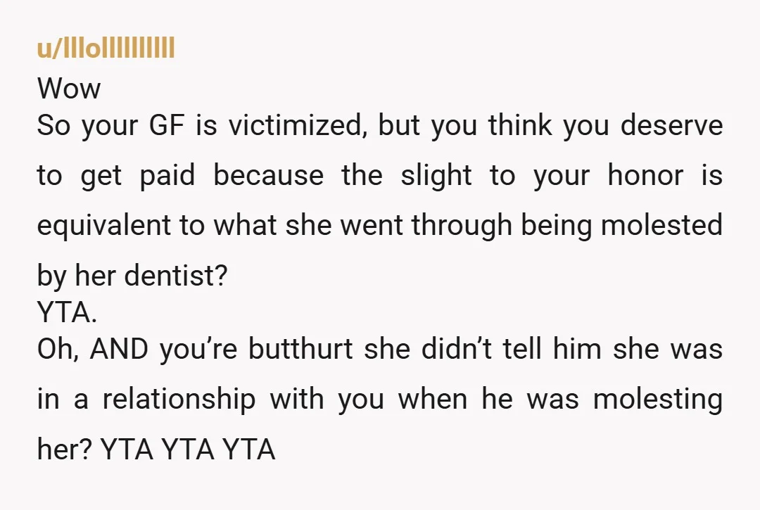 u/lilla_stjarna You are a bit naive. Gf wants to obtain money from her sister’s sugar daddy, whom sexually harassed her. That’s the simple summary. So, with or without you, she...