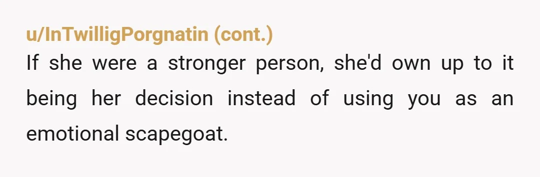 u/East_Bet_7187
Sounds like you’re the only genuinely supportive person around her. She is lucky she has you.