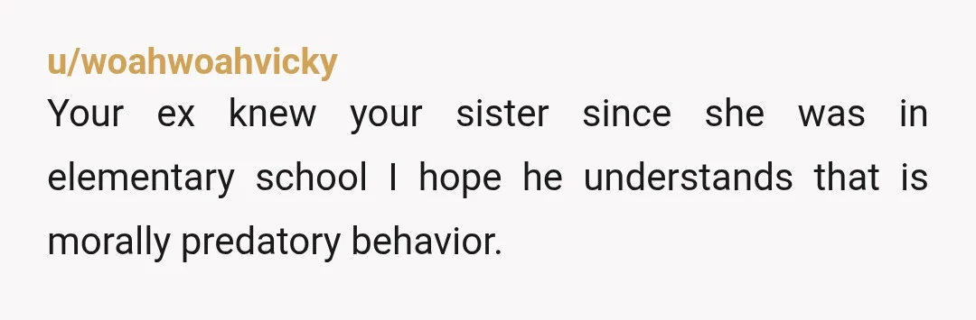 u/CuddlyCutieStarfish People are so s***! They can't think beyond their own selfish reasons. I am happy that people are on OP's side. Most of the time parents decide to stick...