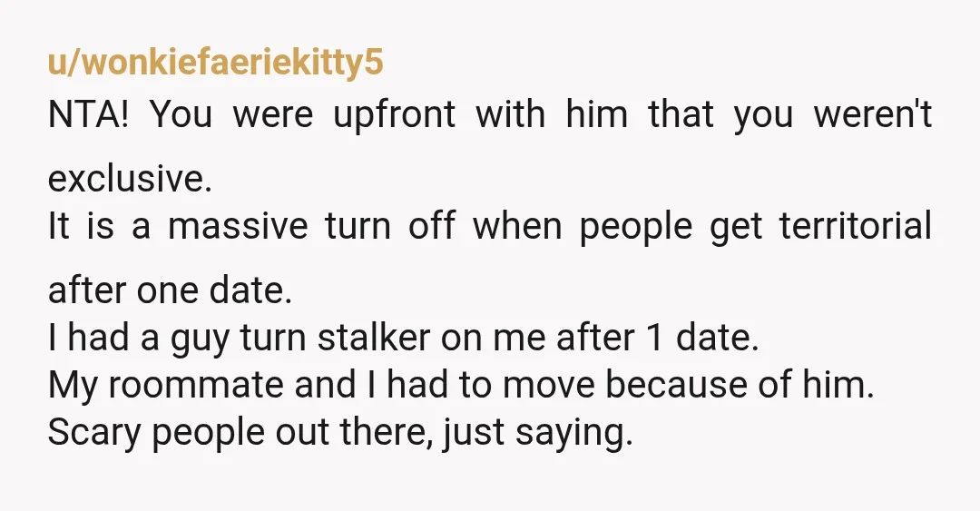 u/No_Rice9792
You're not exclusive with anyone, so it's not cheating at all.