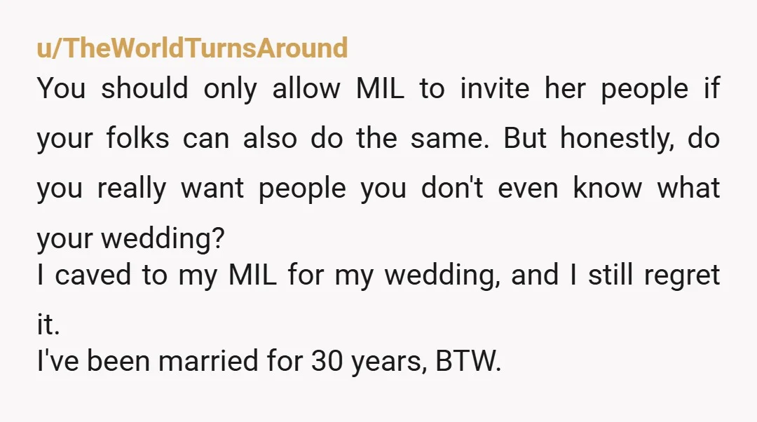 u/chickcasa MIL has already ruined or at least nearly ruined the small chance of you building a relationship with her by repeatedly refusing to respect your wishes about your own...