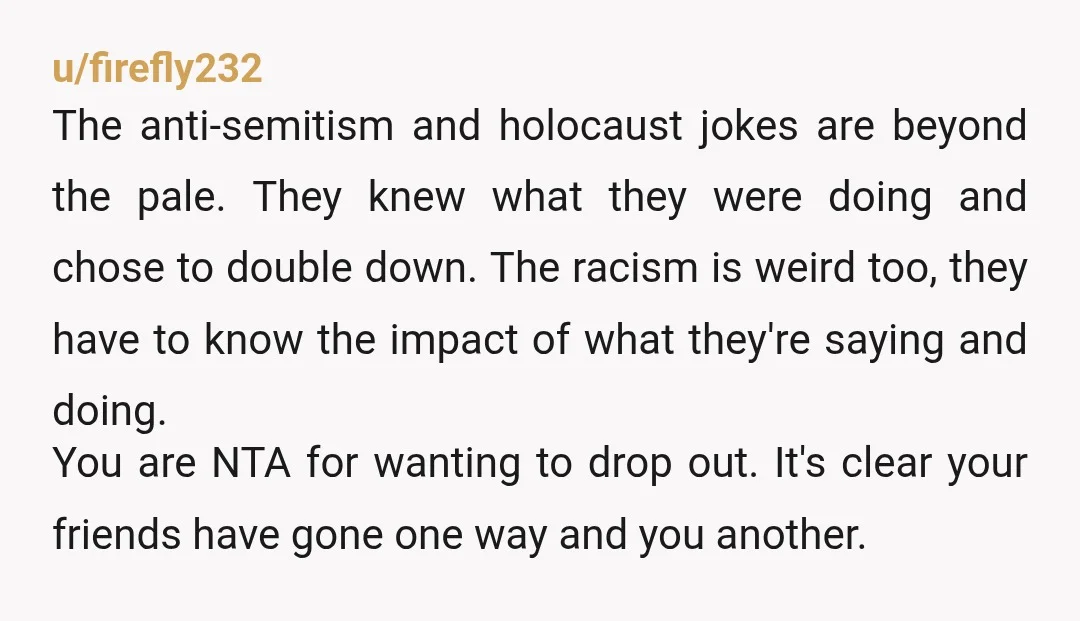 u/KillerCritter1312
NTA.
That’s insane and I’m so sorry you had to deal with that.
Those aren’t your friends- they don’t seem to respect you at all.