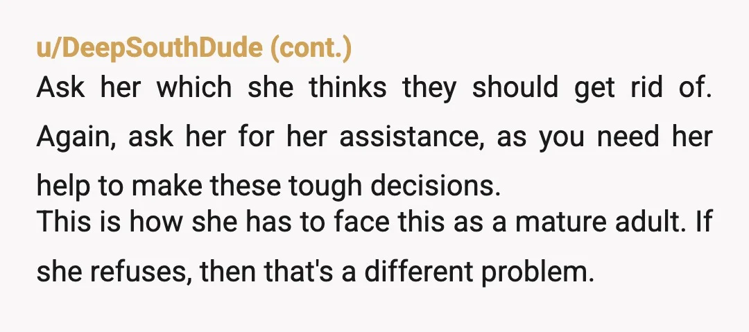 u/ladyughsalot No one in a marriage gets to decide, without agreement, that they will not return to work. “No, I’m sorry. Our current arrangement is not sustainable. We agreed to...