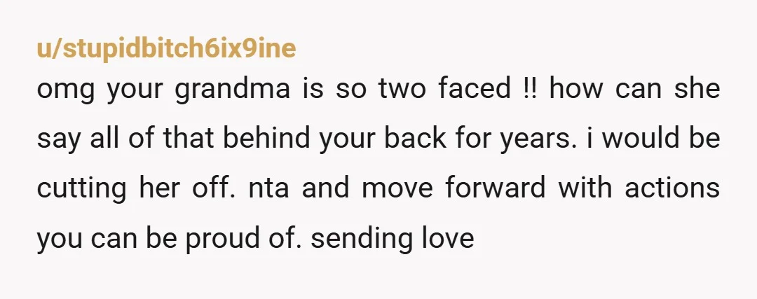 u/PsiBlaze NTA We had a similar elder in my family who is thankfully not alive anymore. She pulled that type of garbage on several family members throughout the years the...