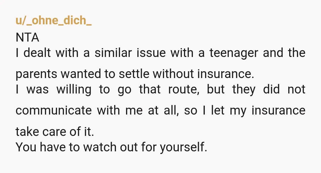 u/OkManufacturer767
The boy should have not committed a hit and run.
Hopefully this will teach him about integrity.
NTA