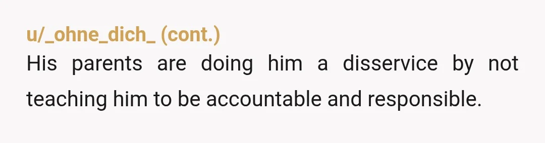 u/NiceGalsFinishFirst If he has a learner’s permit, who is the adult he was driving with? Who supervised the hit and run and then decided when you called, to pretend they...