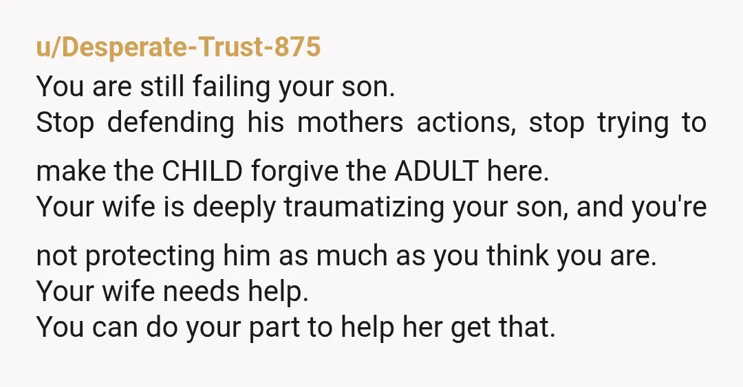 u/Gonebabythoughts I know you know that your wife is already in an unstable state, but please get support to help you with this in the form of a couples therapist,...