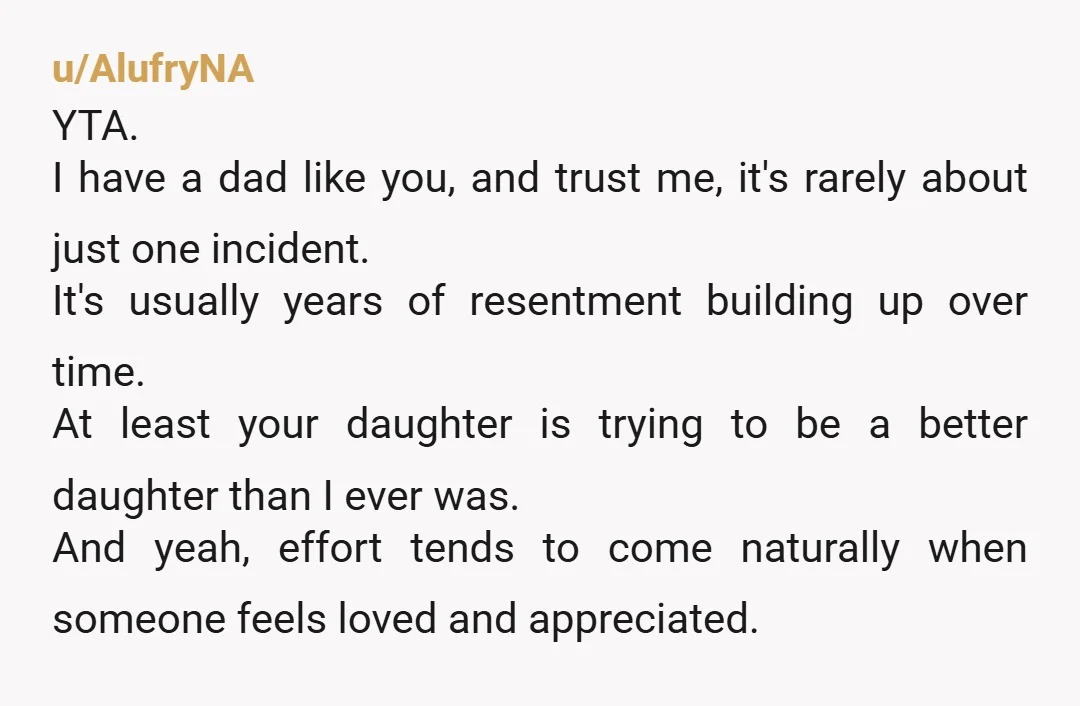 u/tadot22 NTA. I don’t understand the YTA votes. Both OP and his wife asked her to finish her degree but somehow his daughter is only mad at OP. He is...